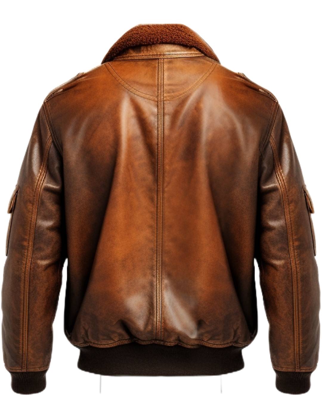 Flight Bomber Jacket – Aviator Flight Bomber Leather Jacket Vintage Brown