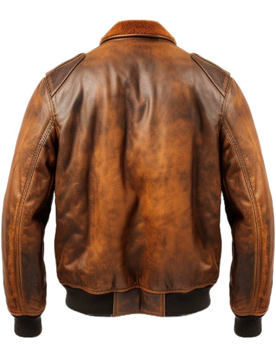 Flight Bomber Jacket – Aviator Flight Bomber Leather Jacket Distressed Brown