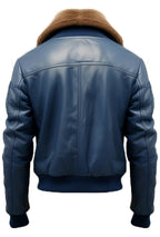 Flight Bomber Leather Jacket – Men Bomber Leather Jacket
