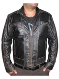 Macho Black Classic Leather Jacket