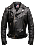 Men’s Black Biker Genuine Leather Jacket – Biker Jacket Black