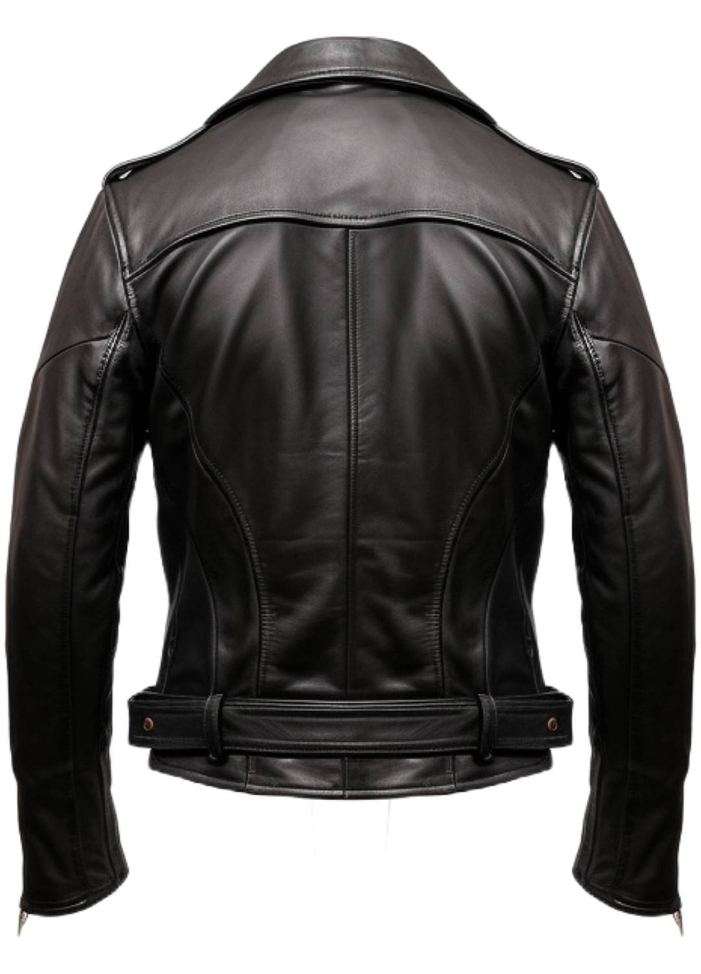 Men’s Black Biker Genuine Leather Jacket – Biker Jacket Black