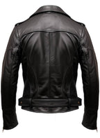 Men’s Black Biker Genuine Leather Jacket – Biker Jacket Black