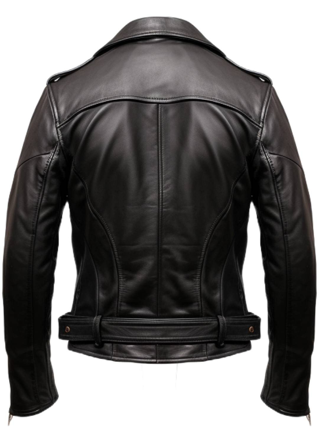 Men’s Black Biker Genuine Leather Jacket – Biker Jacket Black