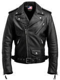 Men’s Black Biker Leather Jacket - Biker Leather Jacket Black