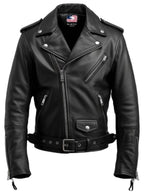 Men’s Black Biker Leather Jacket - Biker Leather Jacket Black