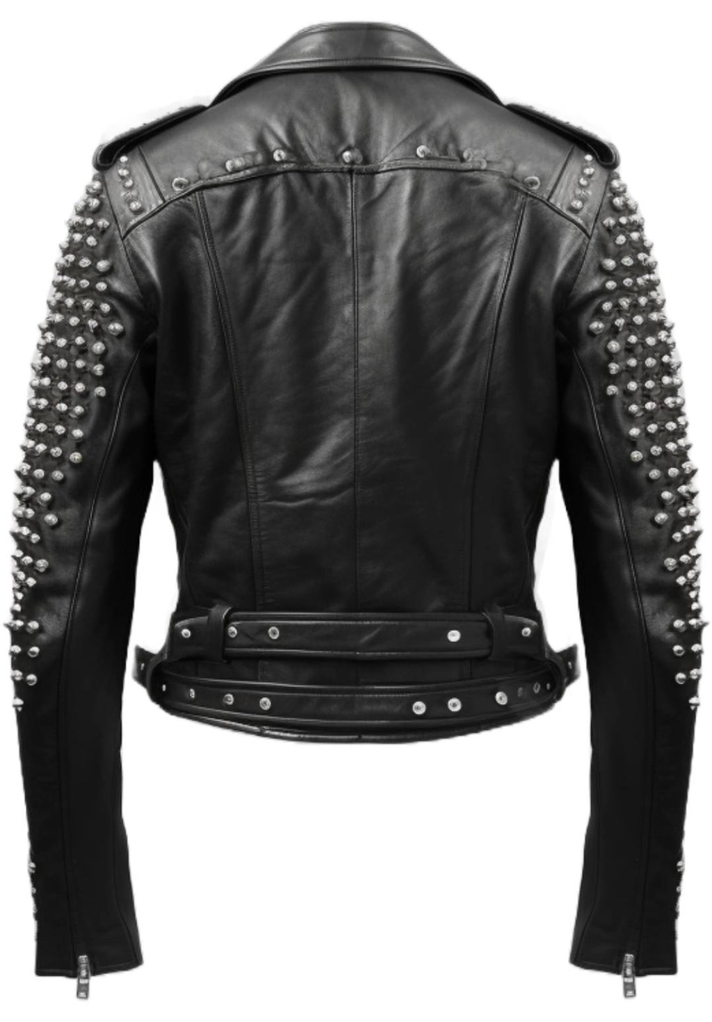 Men’s Black Biker Leather Jacket - Leather Biker Black Jacket