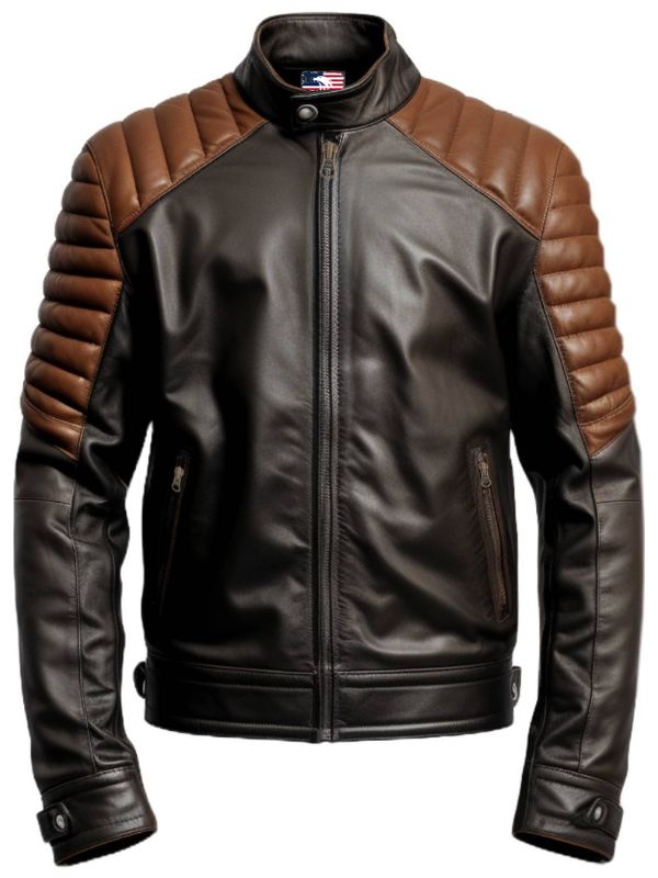 Men’s Black and Brown Leather Jacket - Leather Jacket Black Brown