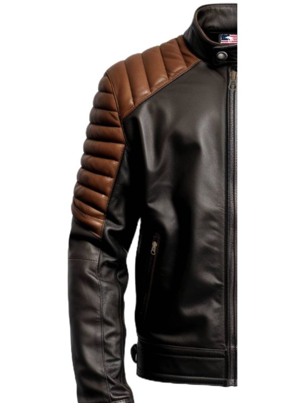 Men’s Black and Brown Leather Jacket - Leather Jacket Black Brown