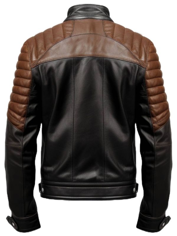 Men’s Black and Brown Leather Jacket - Leather Jacket Black Brown