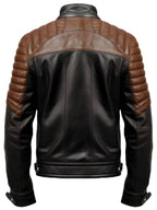 Men’s Black and Brown Leather Jacket - Leather Jacket Black Brown