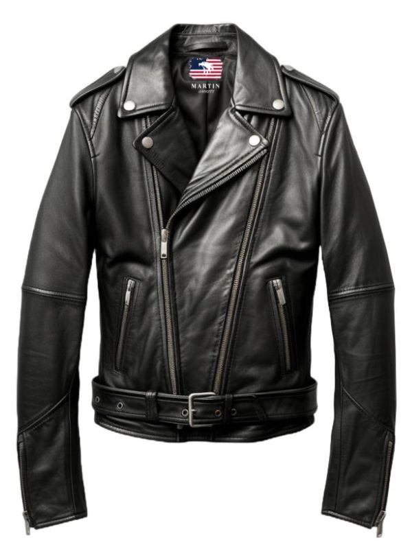 Men’s Black Leather Biker Jacket – Biker Leather Jacket