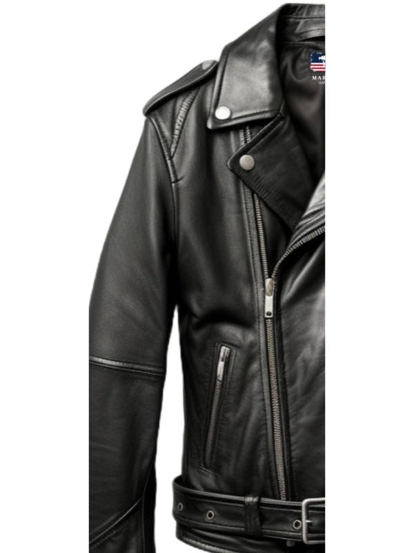 Men’s Black Leather Biker Jacket – Biker Leather Jacket