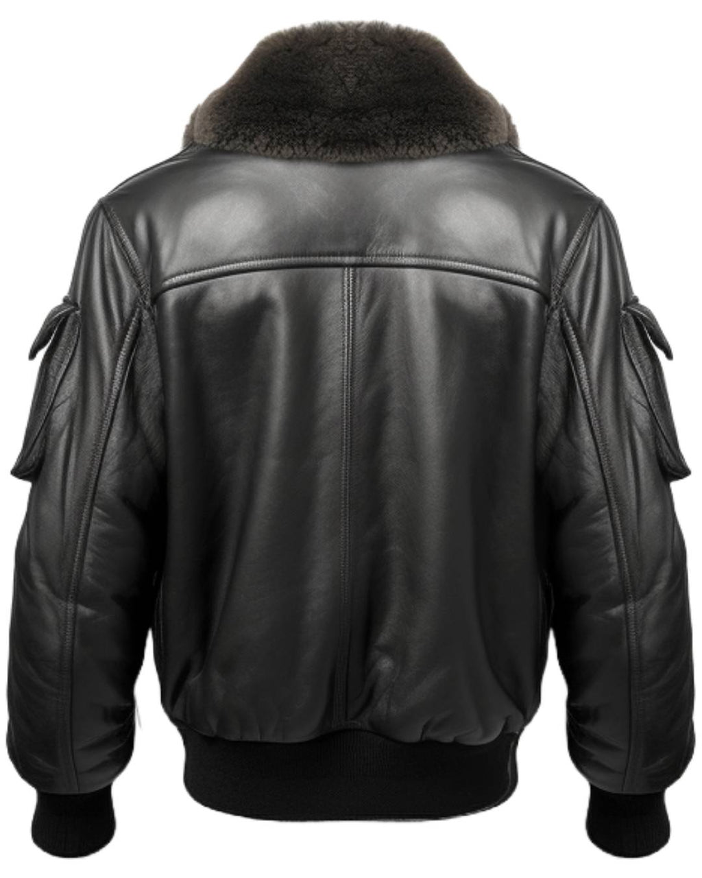 Men Black Leather Bomber Jacket – G1 Bomber Leather Jacket