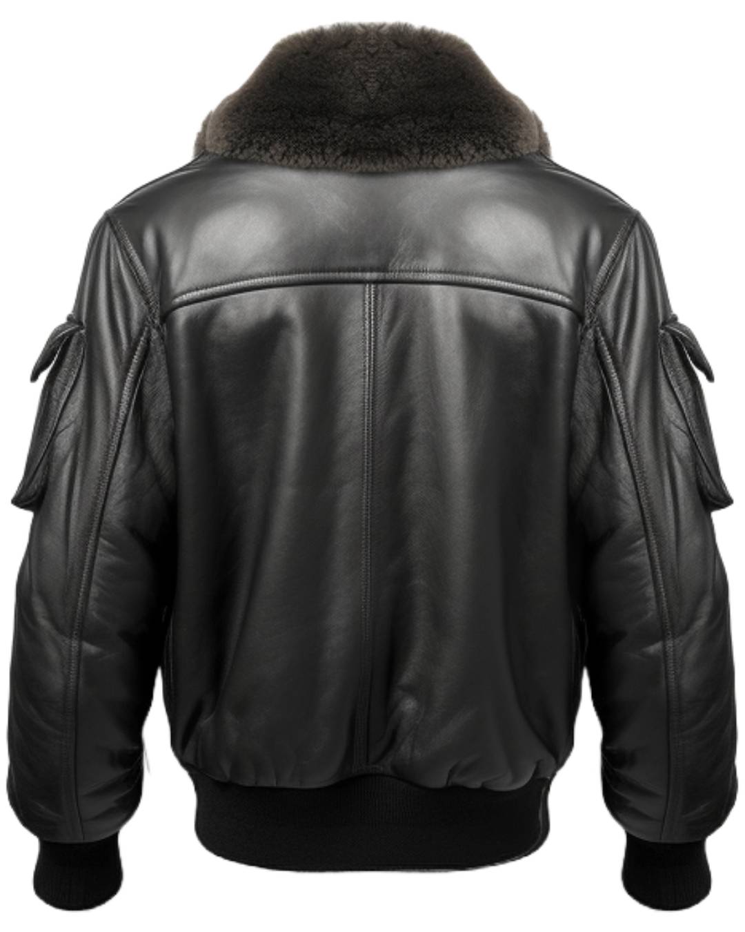 Men Black Leather Bomber Jacket – G1 Bomber Leather Jacket