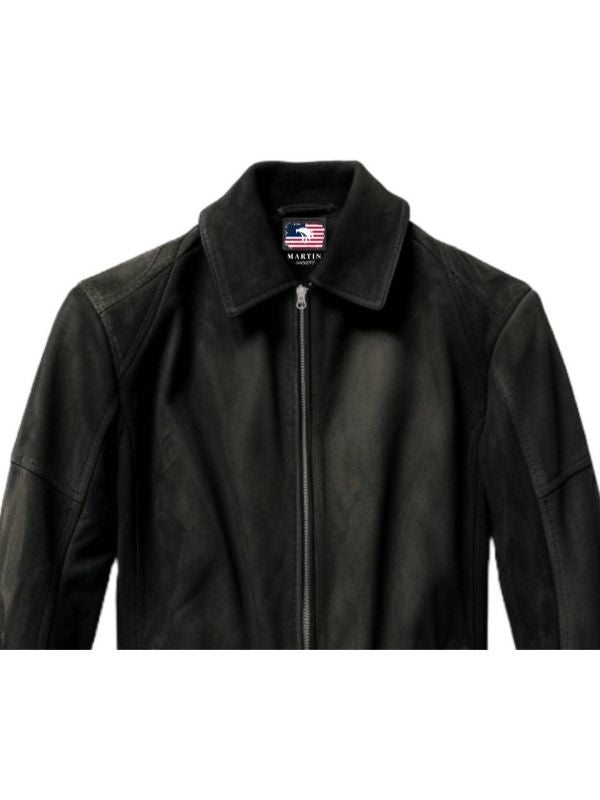 Men’s Black Suede Leather Jacket – Suede Black Jacket
