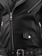 Men’s Boulevard Black Biker Leather Jacket