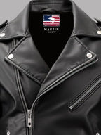 Men’s Boulevard Black Biker Leather Jacket
