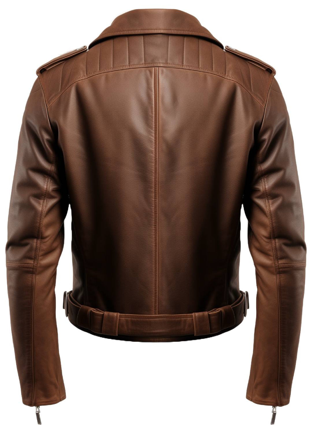 Men’s Brown Biker Leather Jacket – Brown Moto Jacket