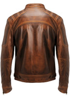 Men’s Brown Distressed Leather Jacket – Daniel Brown Leather Jacket