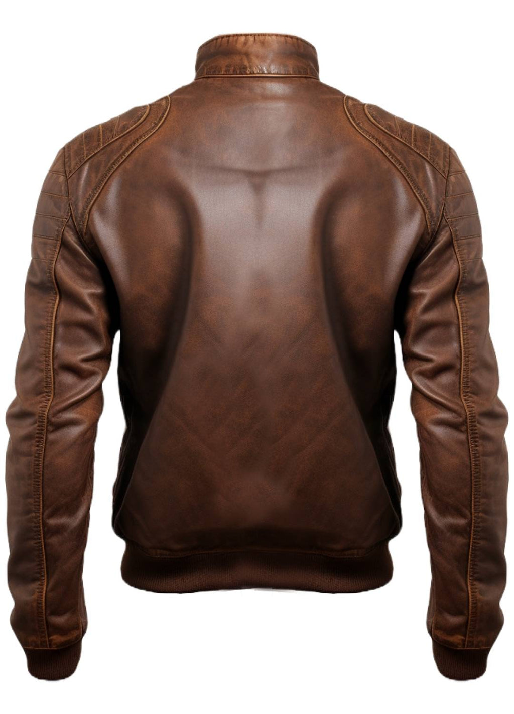 Men Brown Leather Bomber Jacket – Jordan Brown Leather Jacket