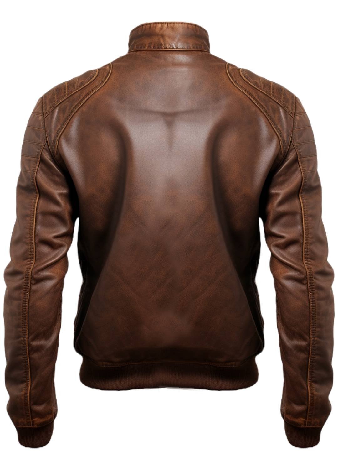 Men Brown Leather Bomber Jacket – Jordan Brown Leather Jacket