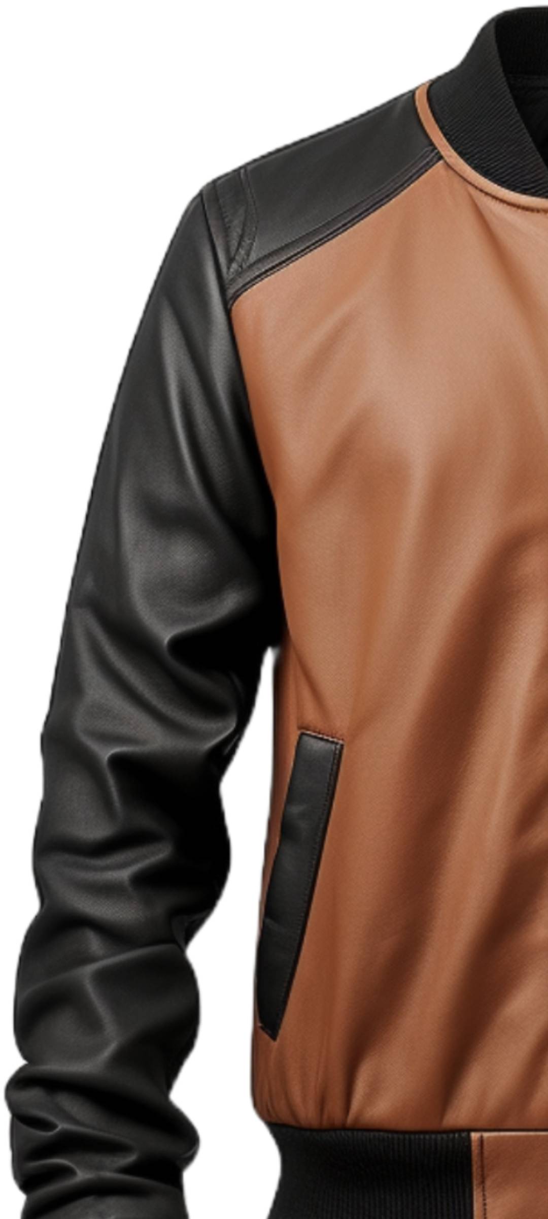 Men Brown Leather Bomber Jacket – Brown Leather Jacket Men