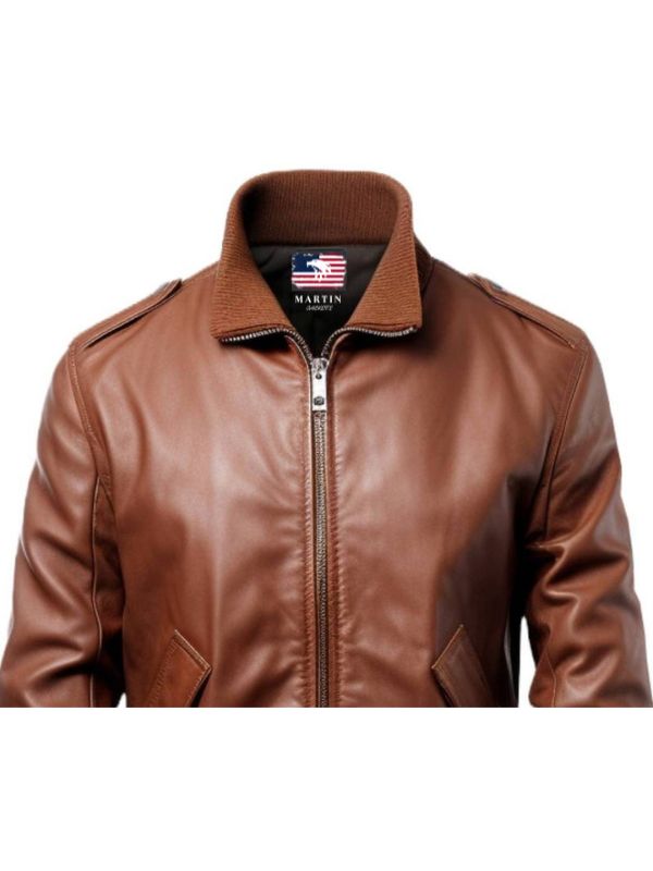 Men’s Brown Slim Fit Leather Jacket – Men’s Leather Jacket Brown
