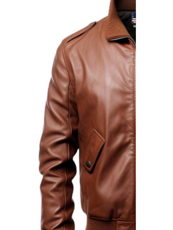 Men’s Brown Slim Fit Leather Jacket – Men’s Leather Jacket Brown