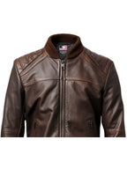 Men’s Dark Brown Leather Jacket