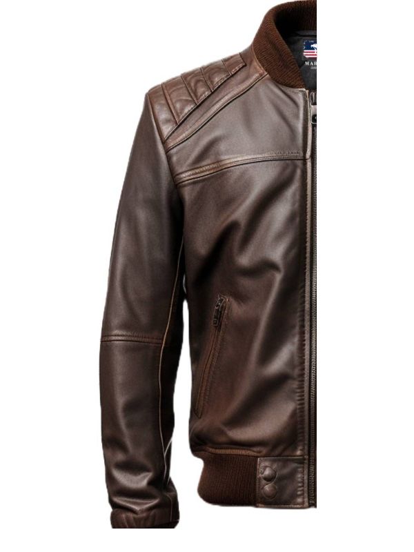Men’s Dark Brown Leather Jacket