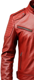 Men’s Red Leather Jacket – Bold Red Jacket