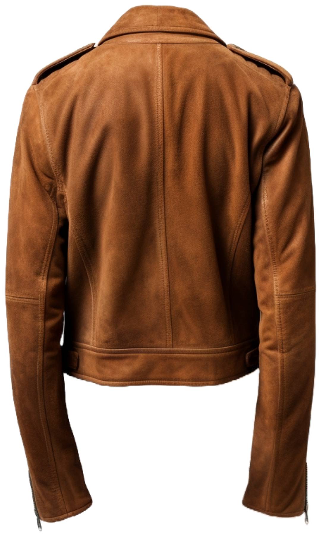 Men’s Suede Leather Jacket – Camel Brown
