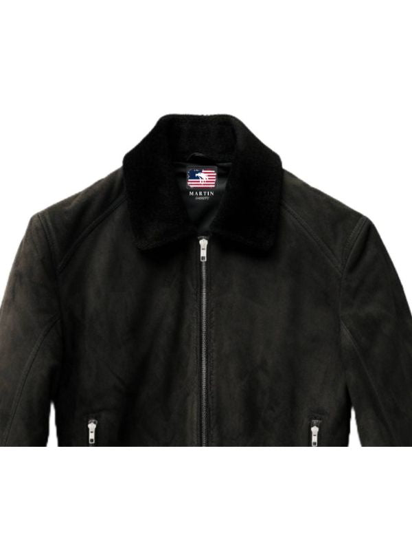 Men’s Suede Leather Jacket Black – Suede Black Jacket