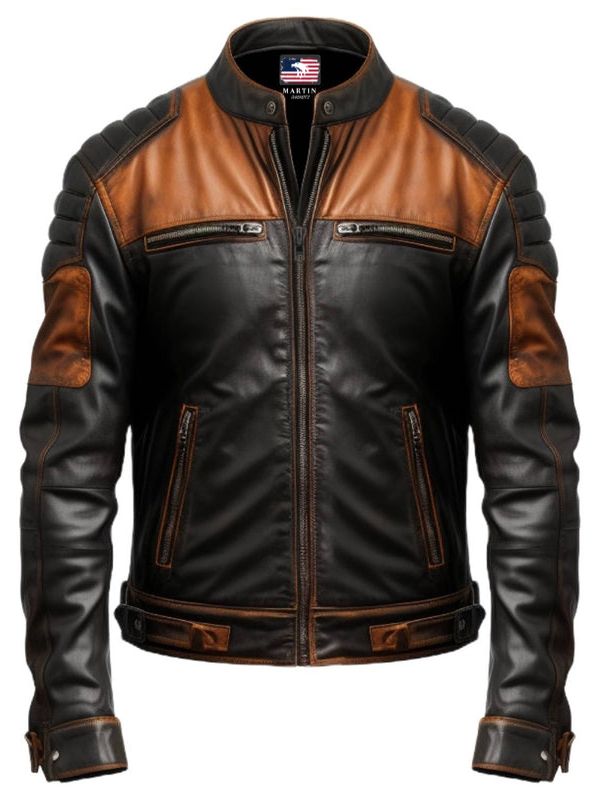 Men’s Tan Brown Leather Jacket - Jackets for Men