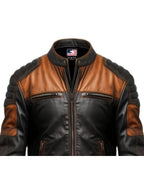 Men’s Tan Brown Leather Jacket - Jackets for Men