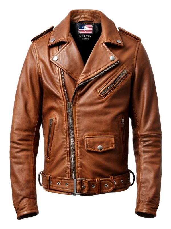 Men’s Vintage Brown Biker Leather Jacket – Vintage Brown Jacket