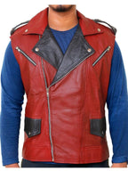 Men's Vintage Biker Leather Vest