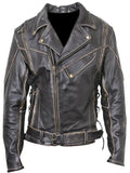Men’s Brando Rub-Off Leather Jacket