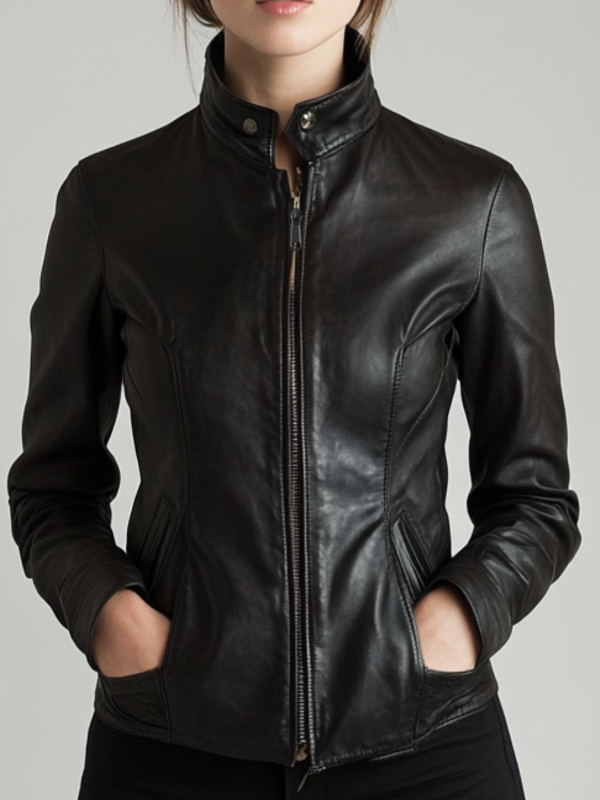 Sienna Leather Black Jacket – Women’s Real Leather Jacket