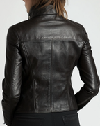 Sienna Leather Black Jacket – Women’s Real Leather Jacket