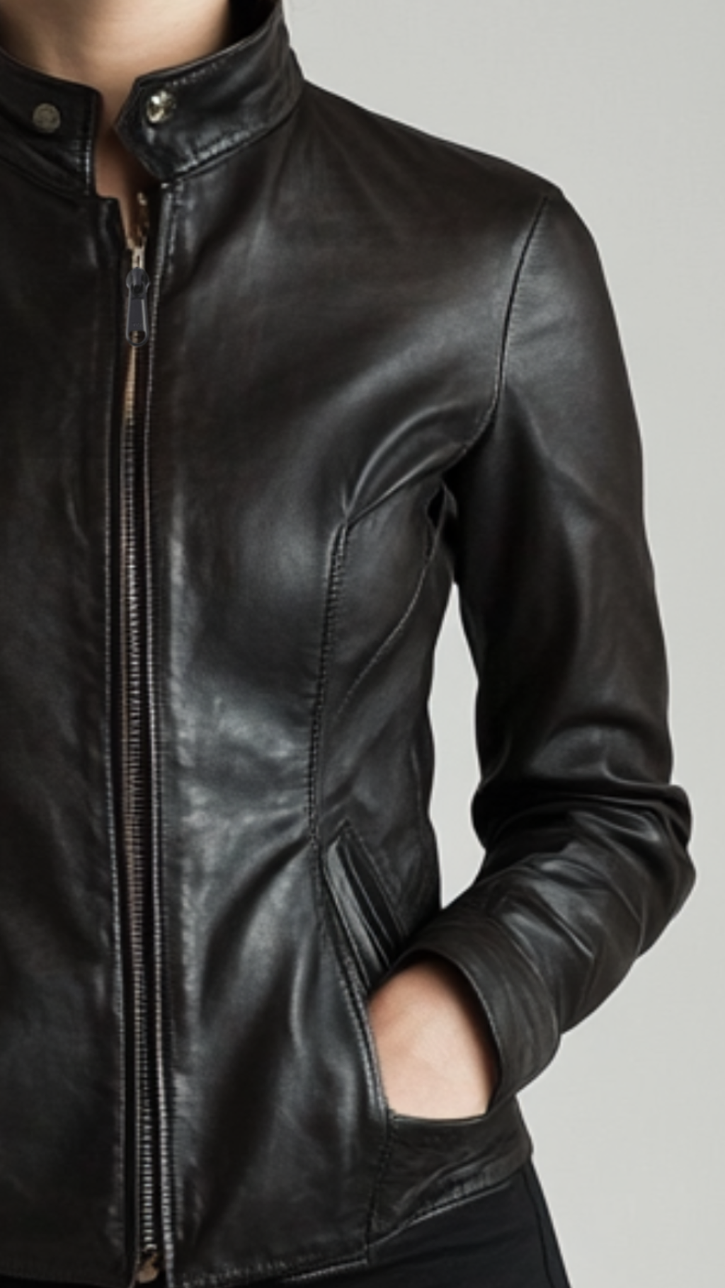 Sienna Leather Black Jacket – Women’s Real Leather Jacket
