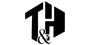 A black stylized monogram logo reading 'TH&' on a plain white background.