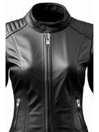 Women Ava Stylish Black Leather Jacket