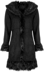 Timber AND Hide Vintage Penny Lane Long Suede Trench Coat Women