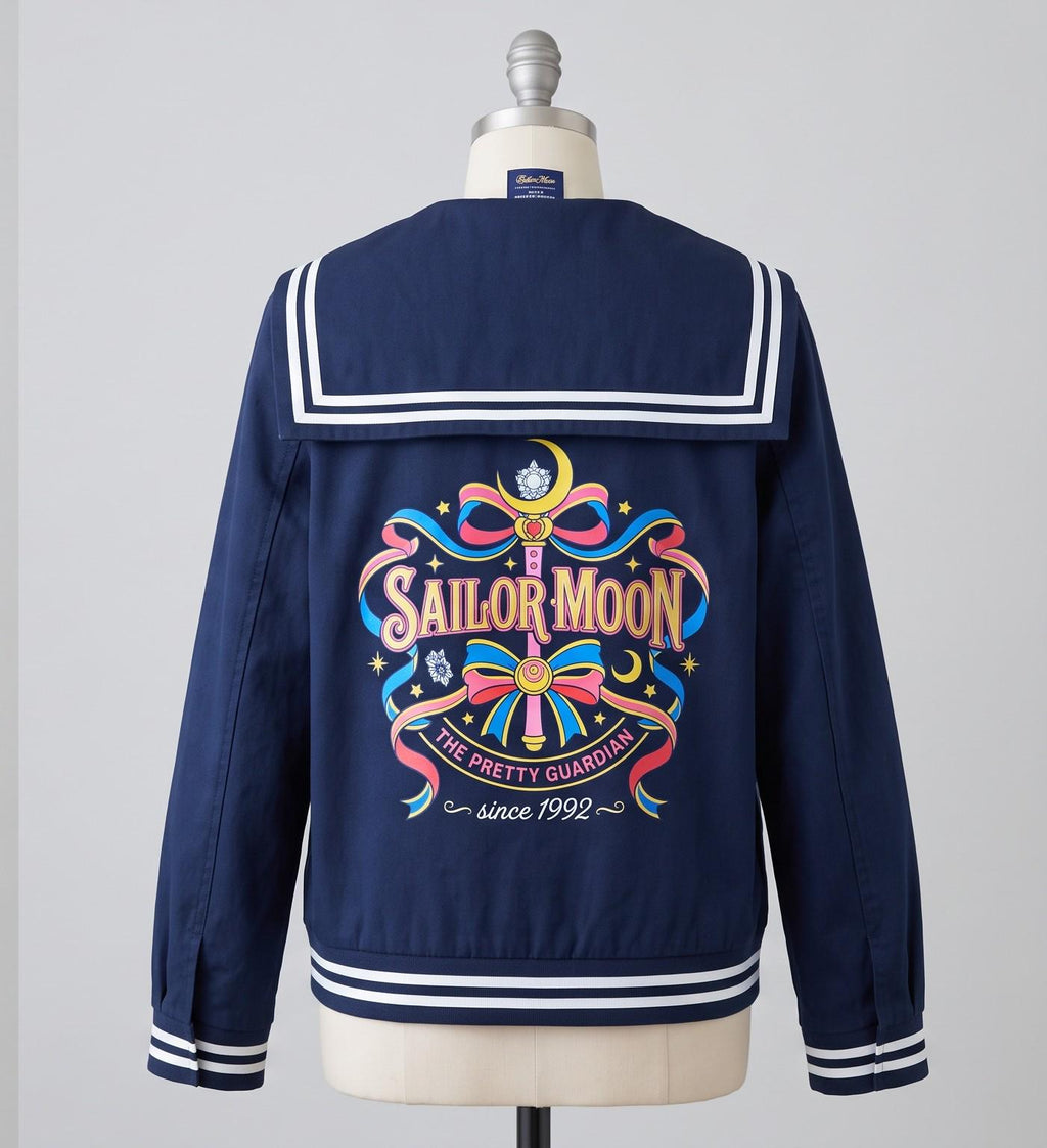 Women's Sailor Moon Jacket | Pretty Guardian Since 1992 Navy Bomber