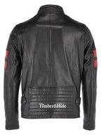Men's Classic Black Biker Jacket