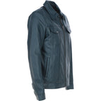 Men's Vintage Leather Bomber Jacket