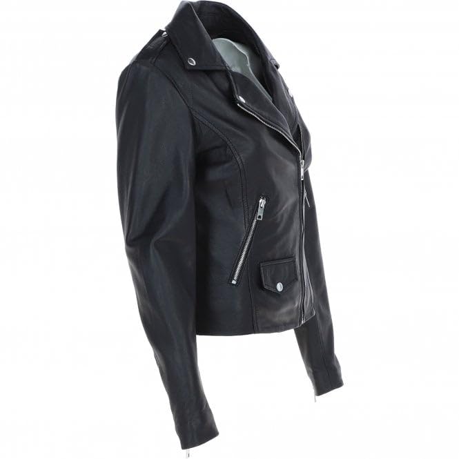 Women's Classic Moto Leather Jacket