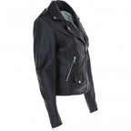 Women's Classic Moto Leather Jacket